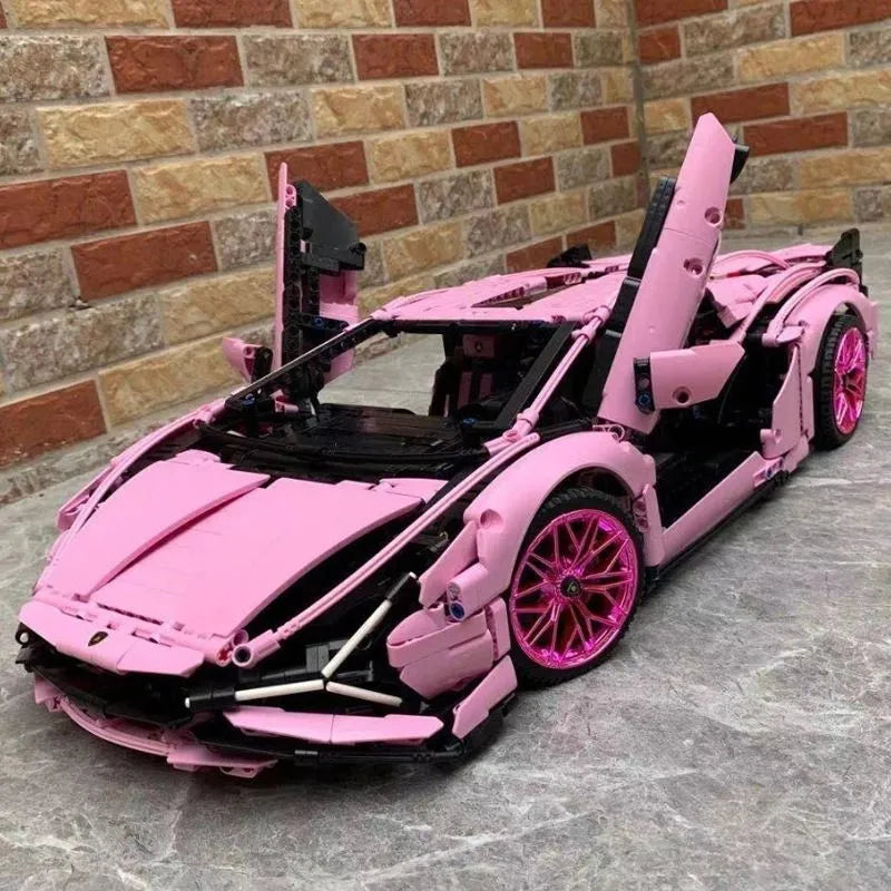 Pink Lamborghini | 3755 Pieces