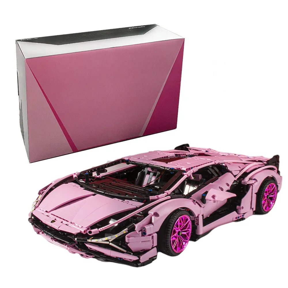 Pink Lamborghini | 3755 Pieces