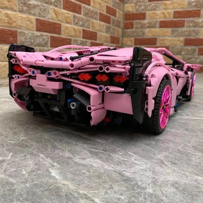 Pink Lamborghini | 3755 Pieces