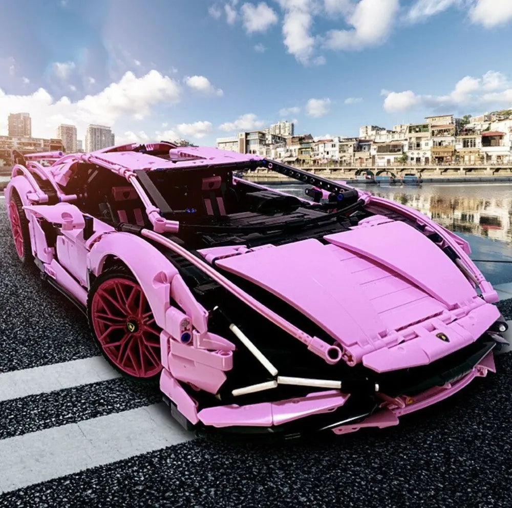 Pink Lamborghini | 3755 Pieces