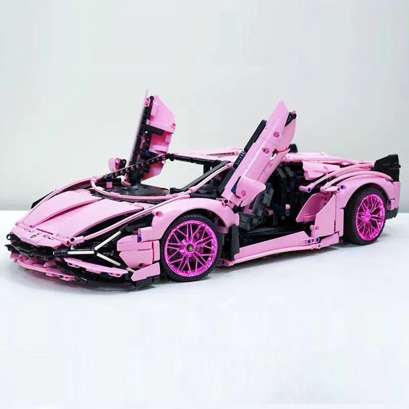 Pink Lamborghini | 3755 Pieces