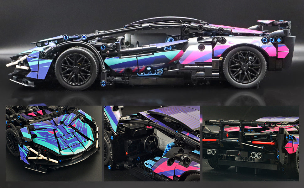 Cyberpunk Lamborghini | 1314 Parça