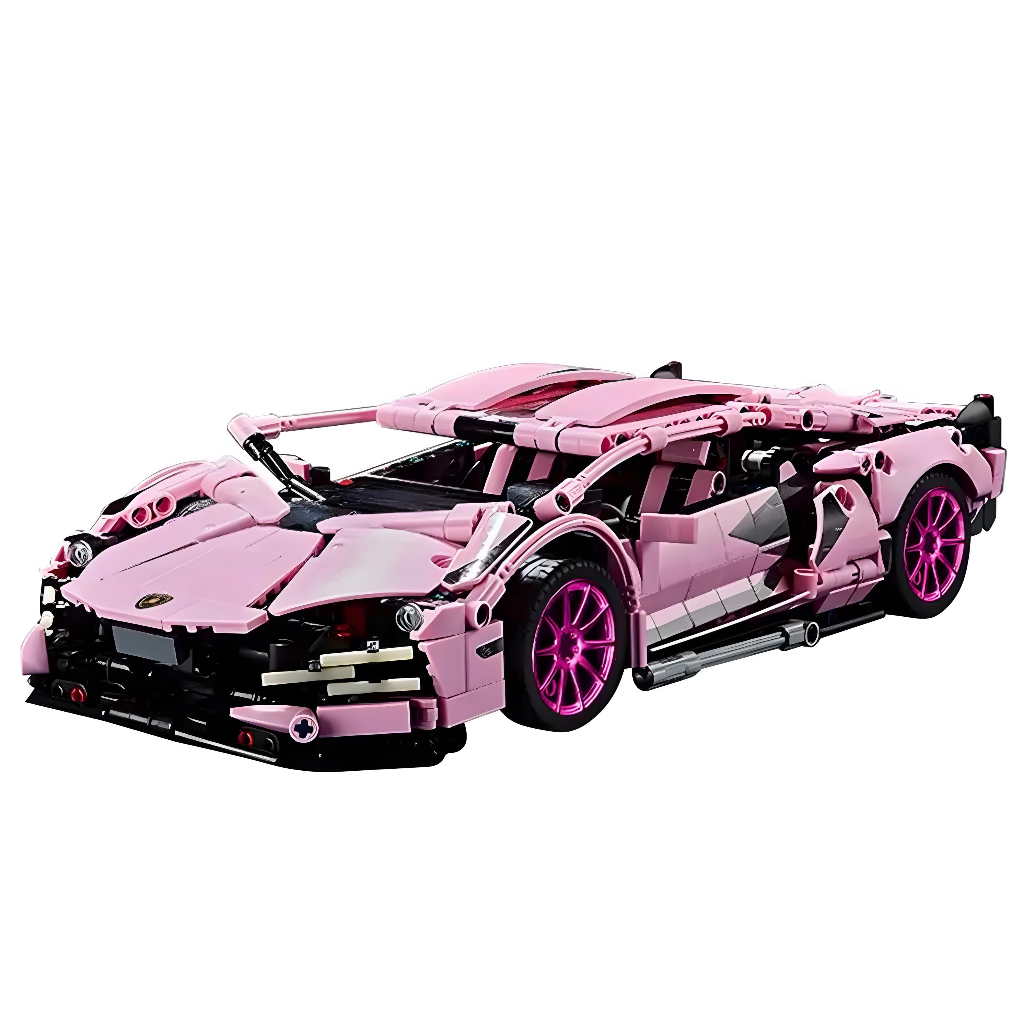 Pink Lamborghini | 1290 Pieces