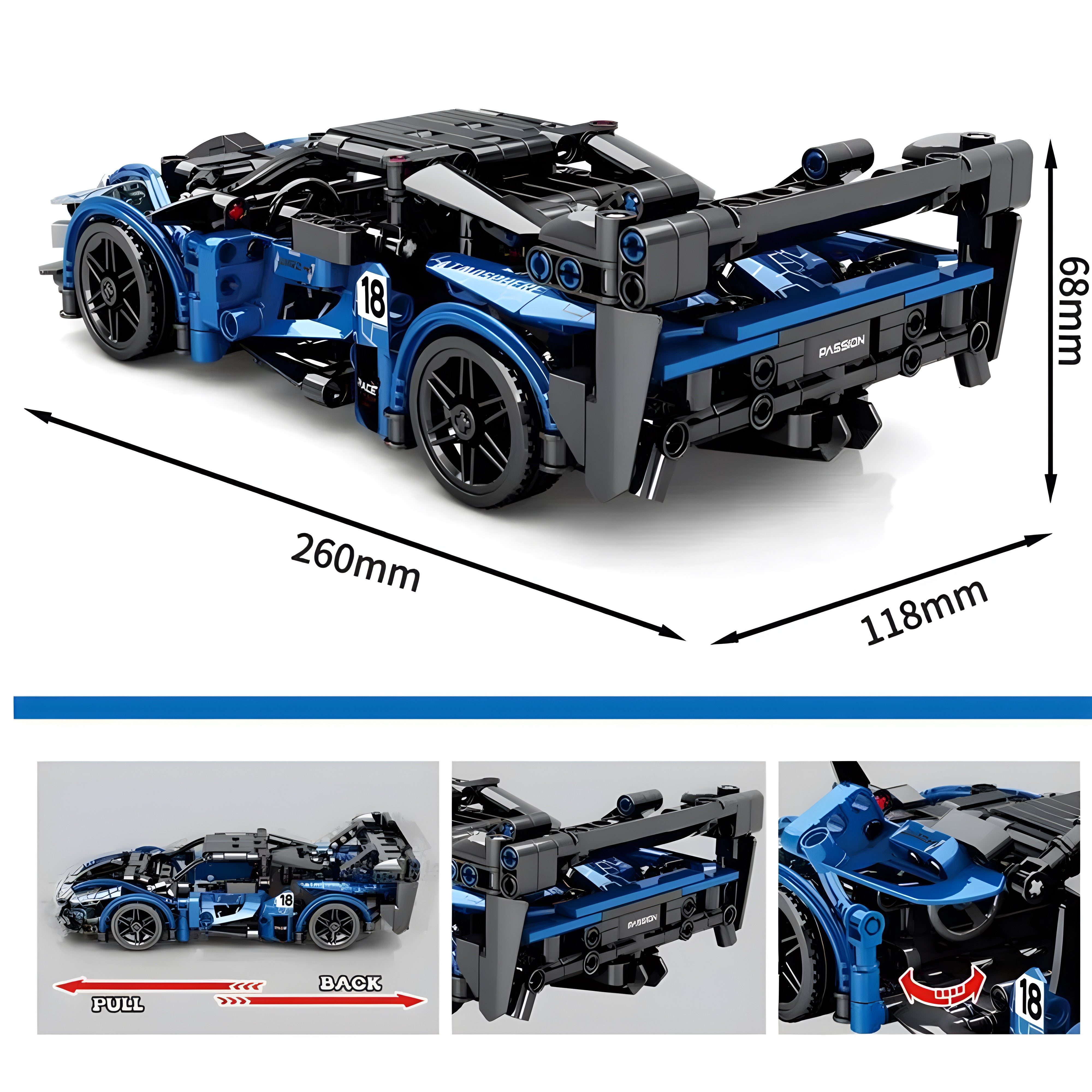 MCLAREN SENNA GTR | 490PCS