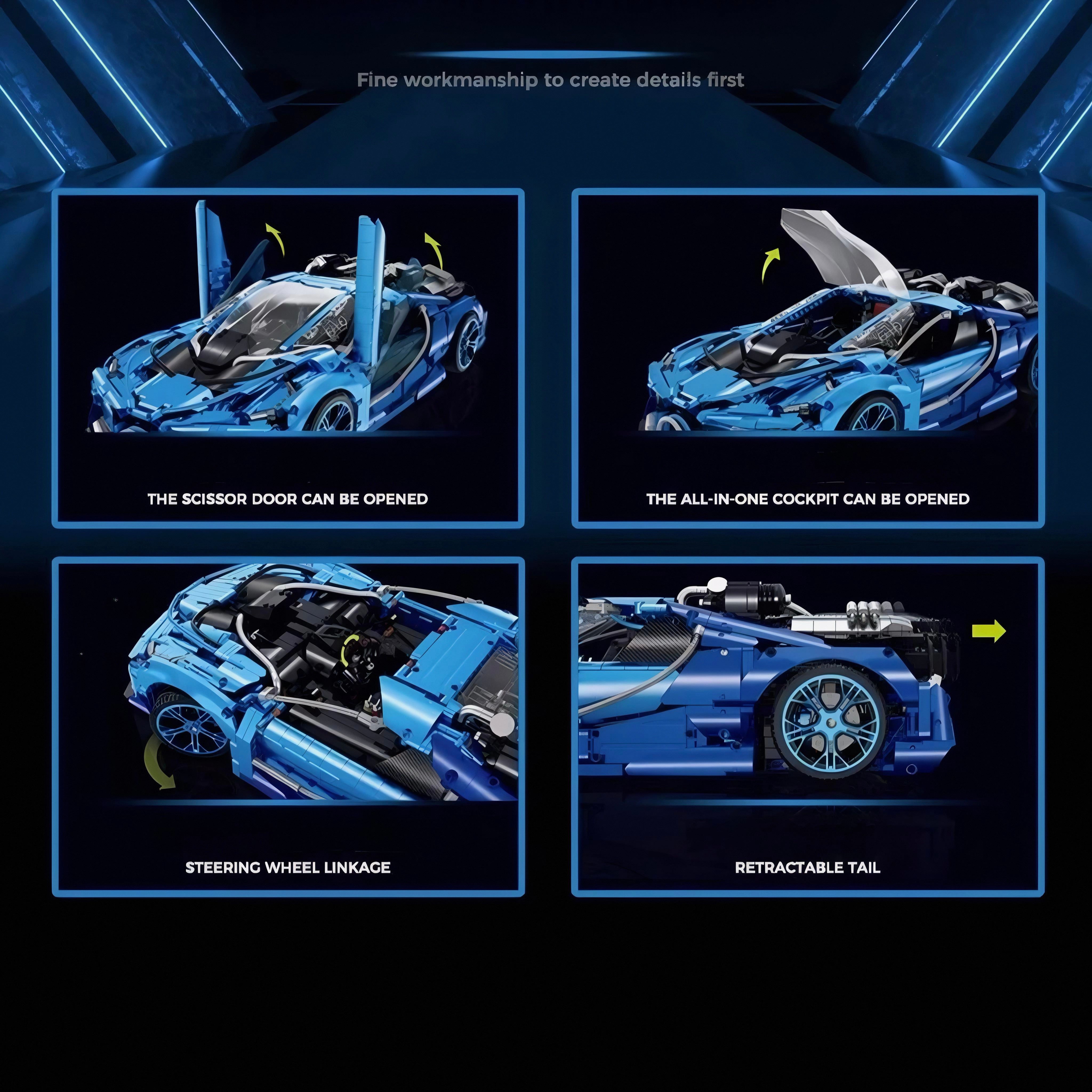 BUGATTI CHIRON JET EDITION | 3686PCS