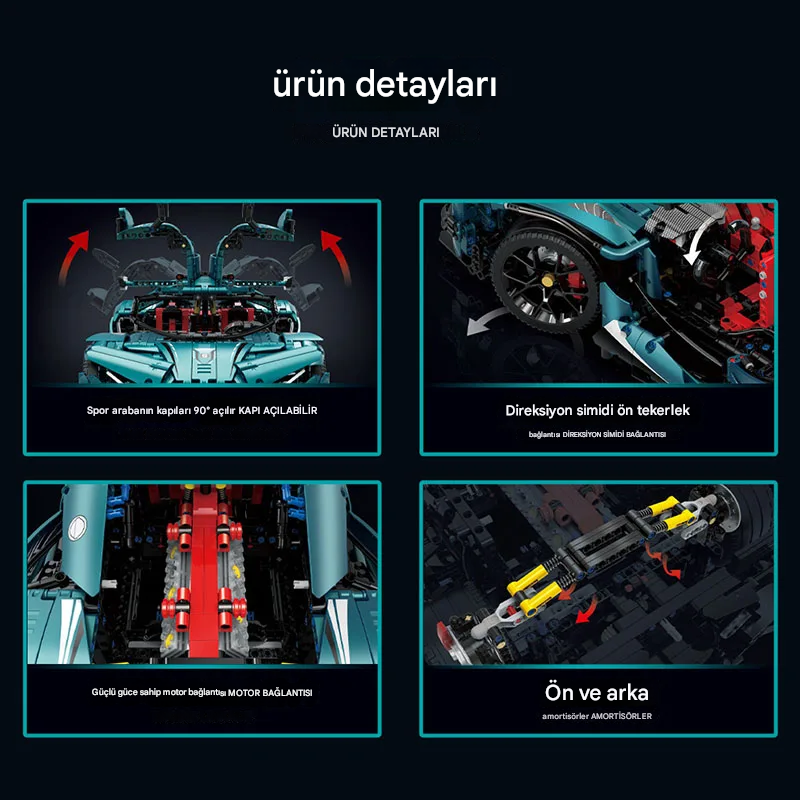 ULTIMATE BLUE SUPER CAR | 3468PCS