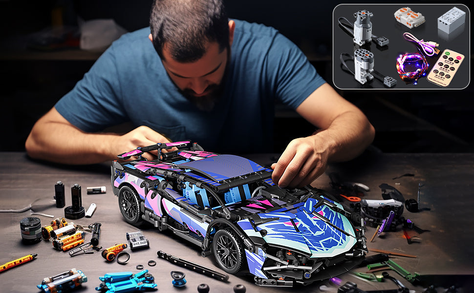 Cyberpunk Lamborghini | 1314 Parça