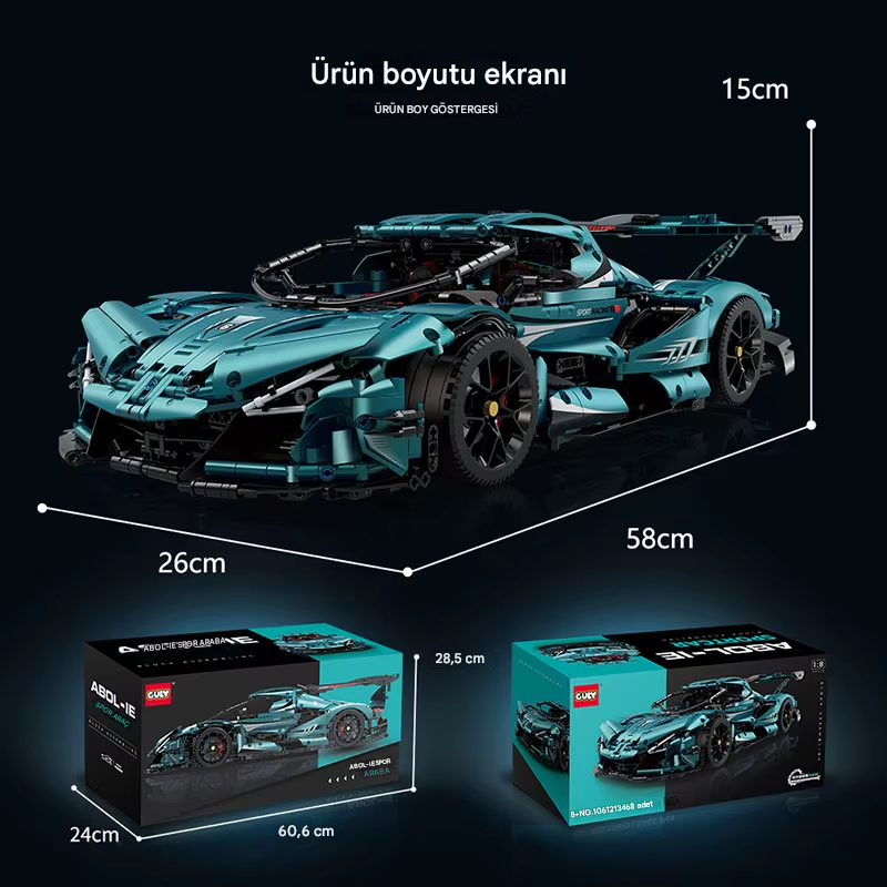 ULTIMATE BLUE SUPER CAR | 3468PCS