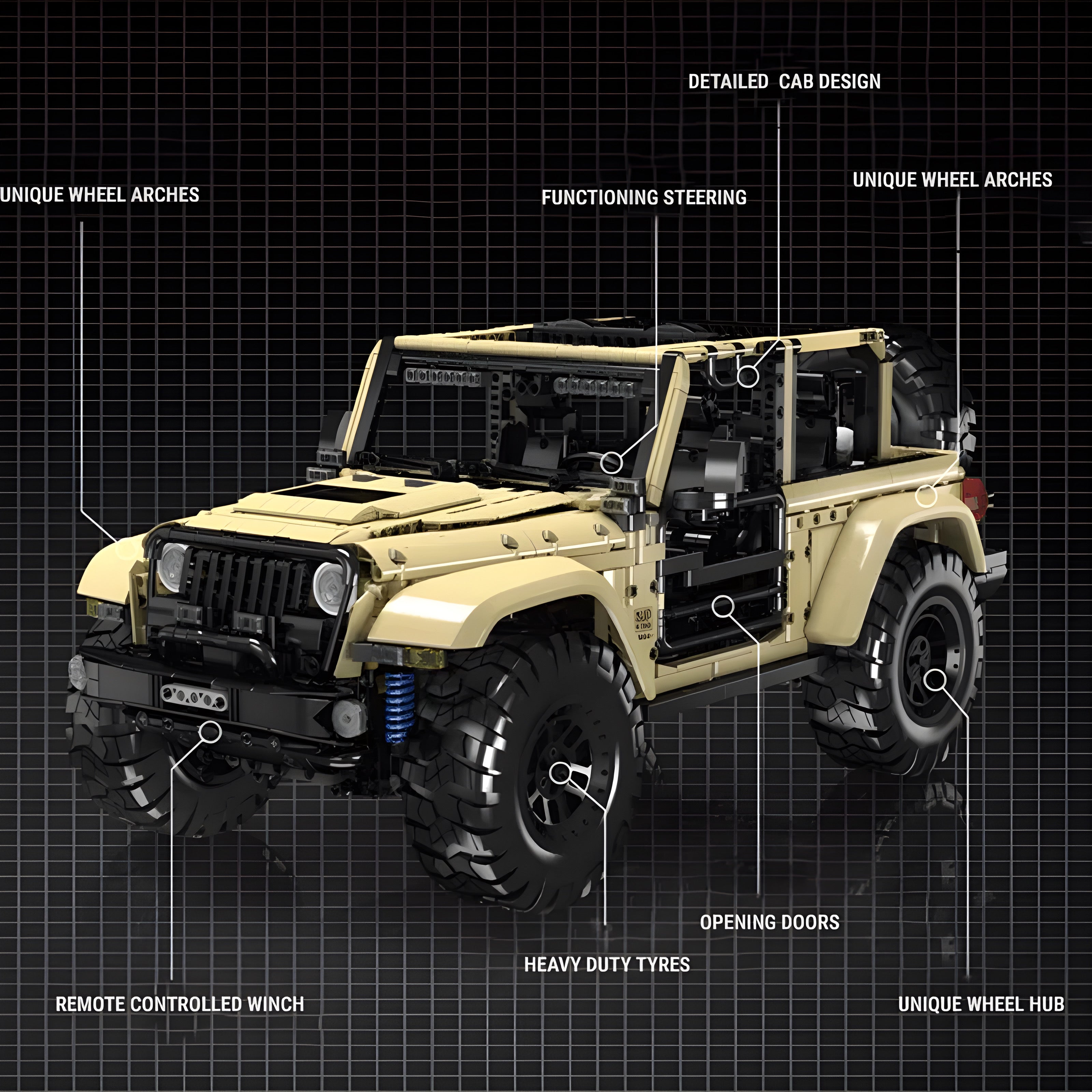 JEEP WRANGLER | 3620PCS