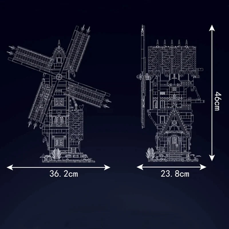 MIDDLE AGES WINDMILL | 1583PCS