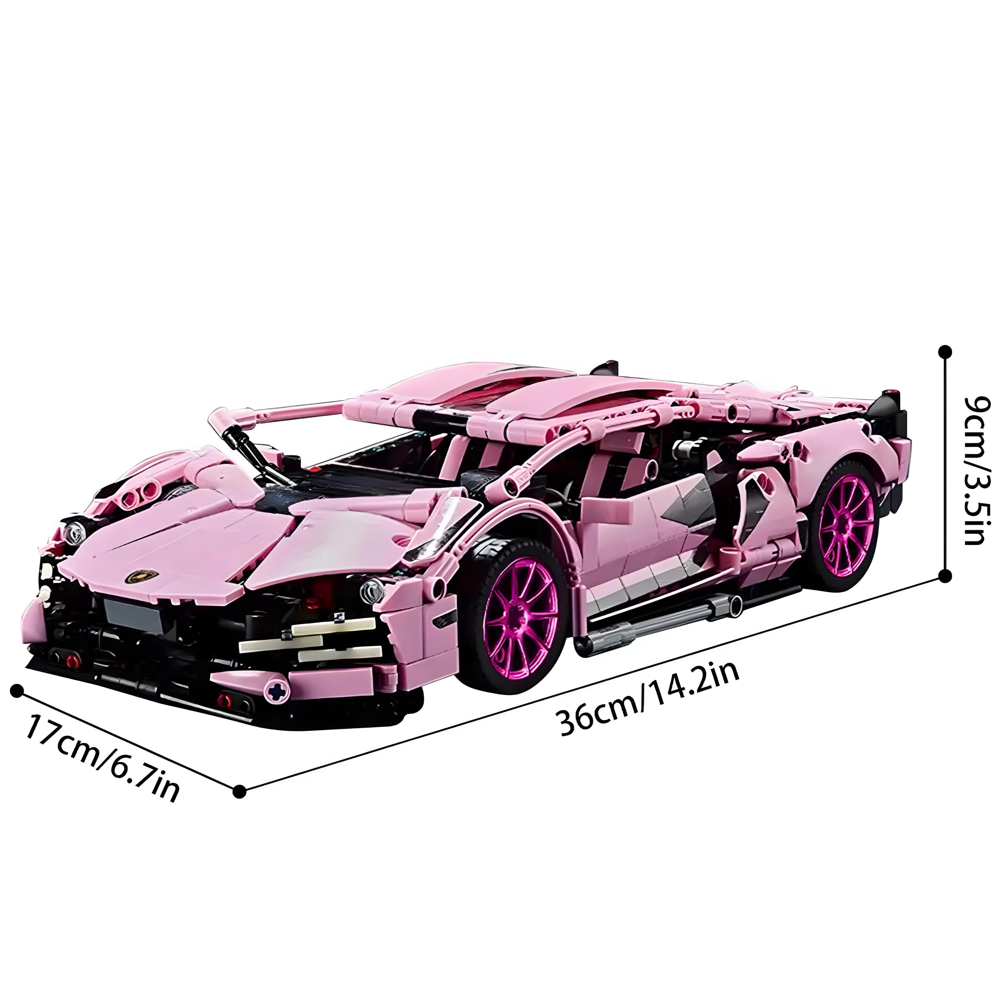 Pembe Lamborghini | 1290 Parça