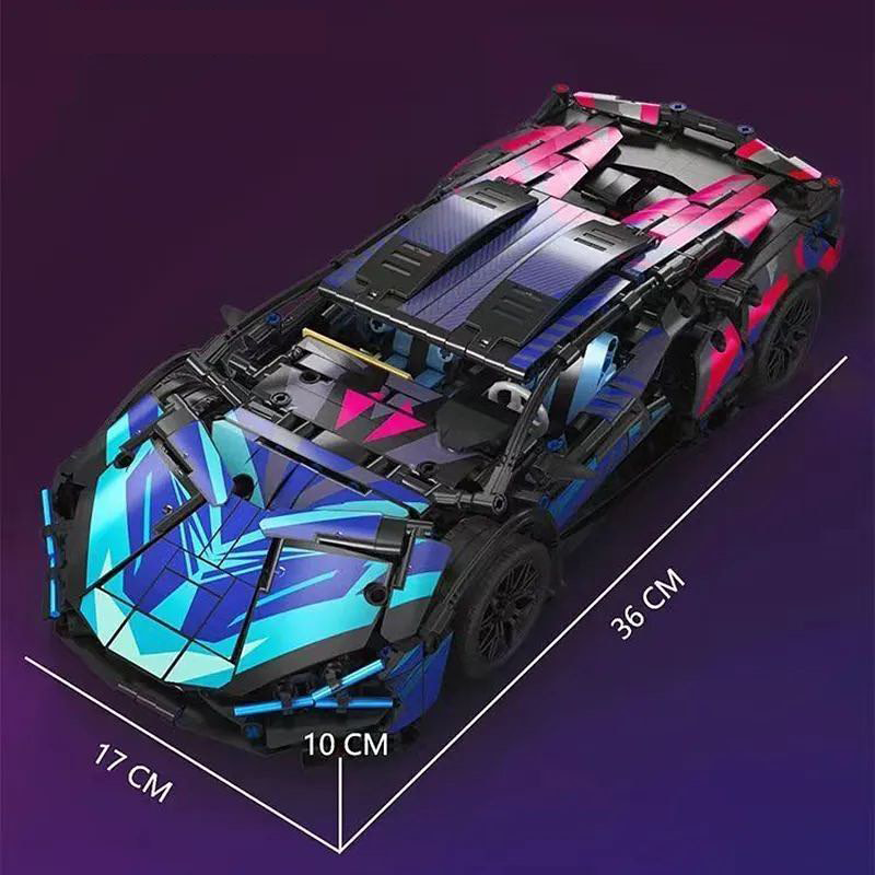 Cyberpunk Lamborghini | 1314 Parça