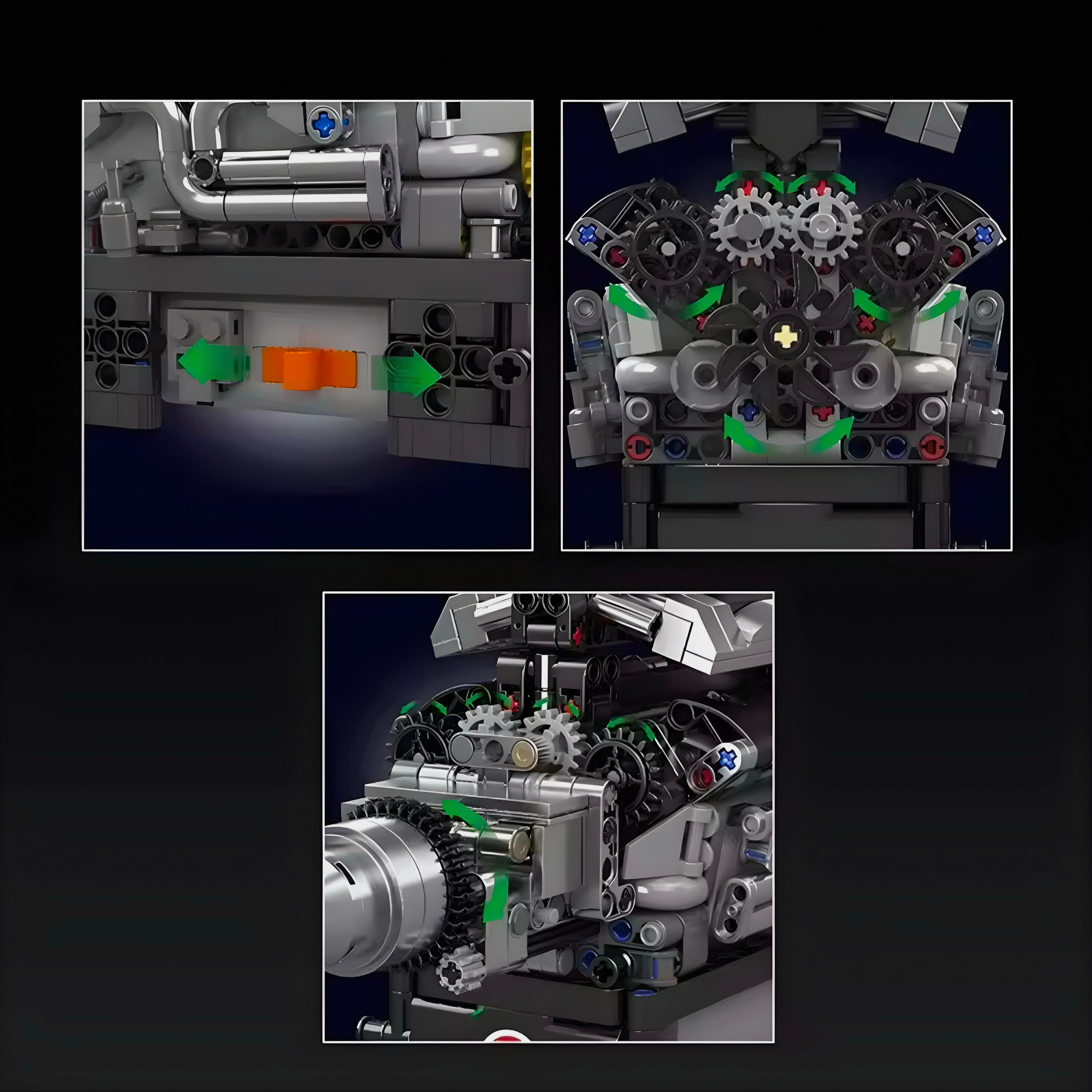 MOTORISED BRITISH LUXURY V12 ENGINE | 734PCS