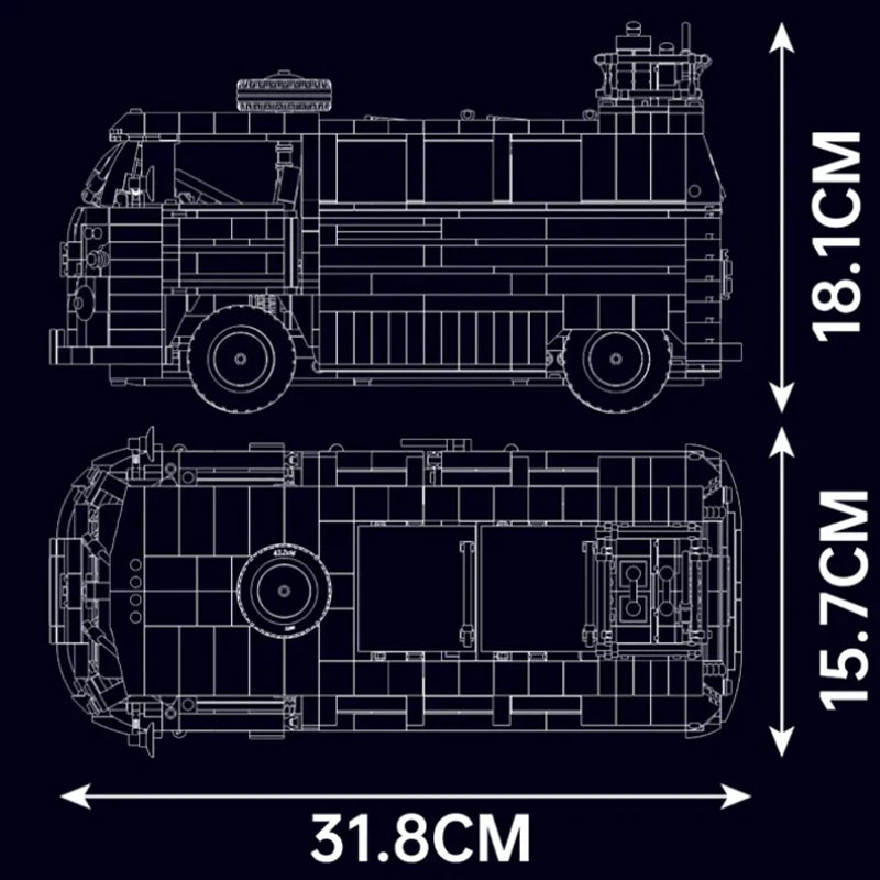 VINTAGE CAMPERVAN | 2055PCS