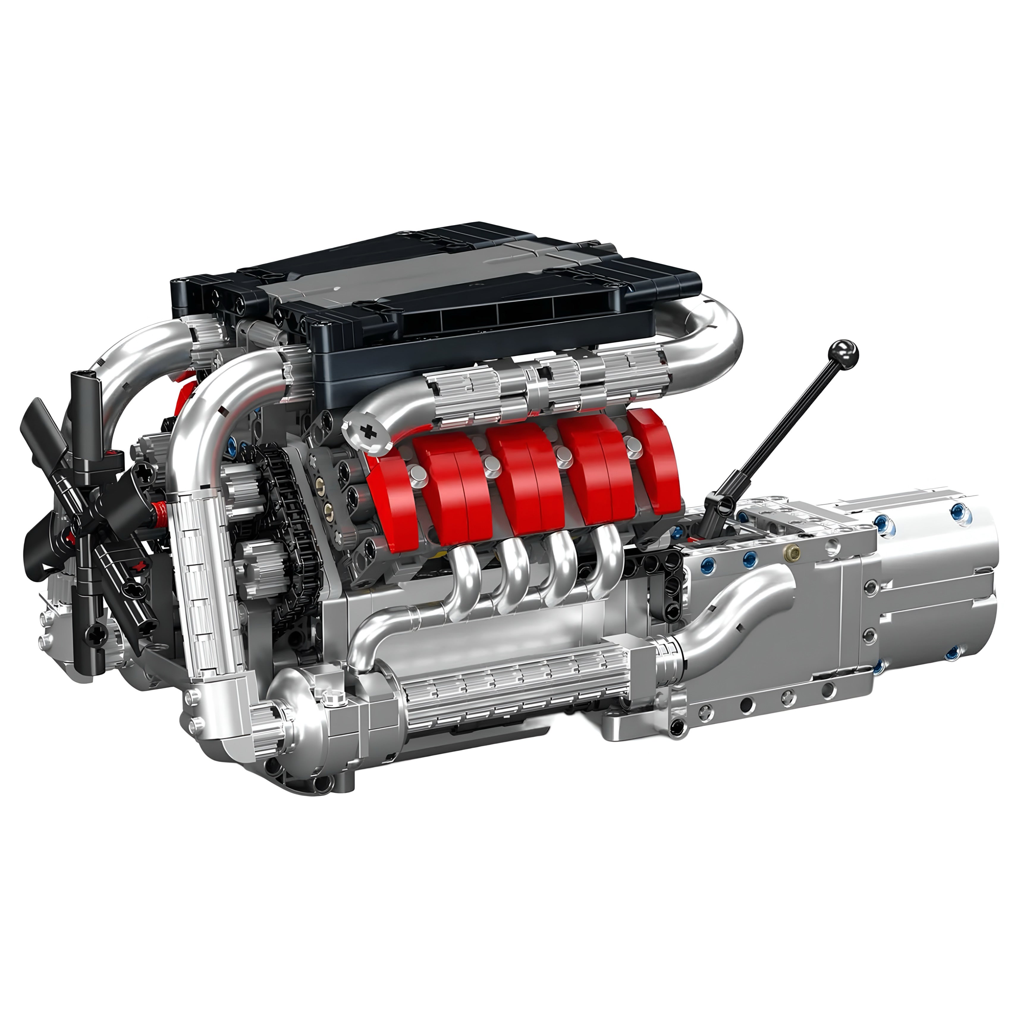 MOTORISED GERMAN V8 ENGINE WITH GEARBOX | 1168PCS