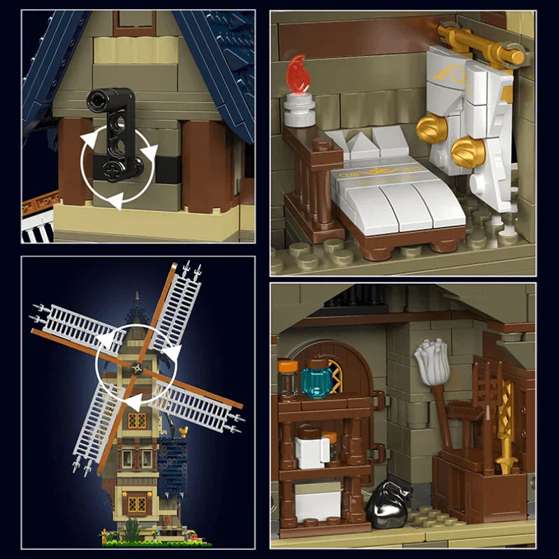 MIDDLE AGES WINDMILL | 1583PCS