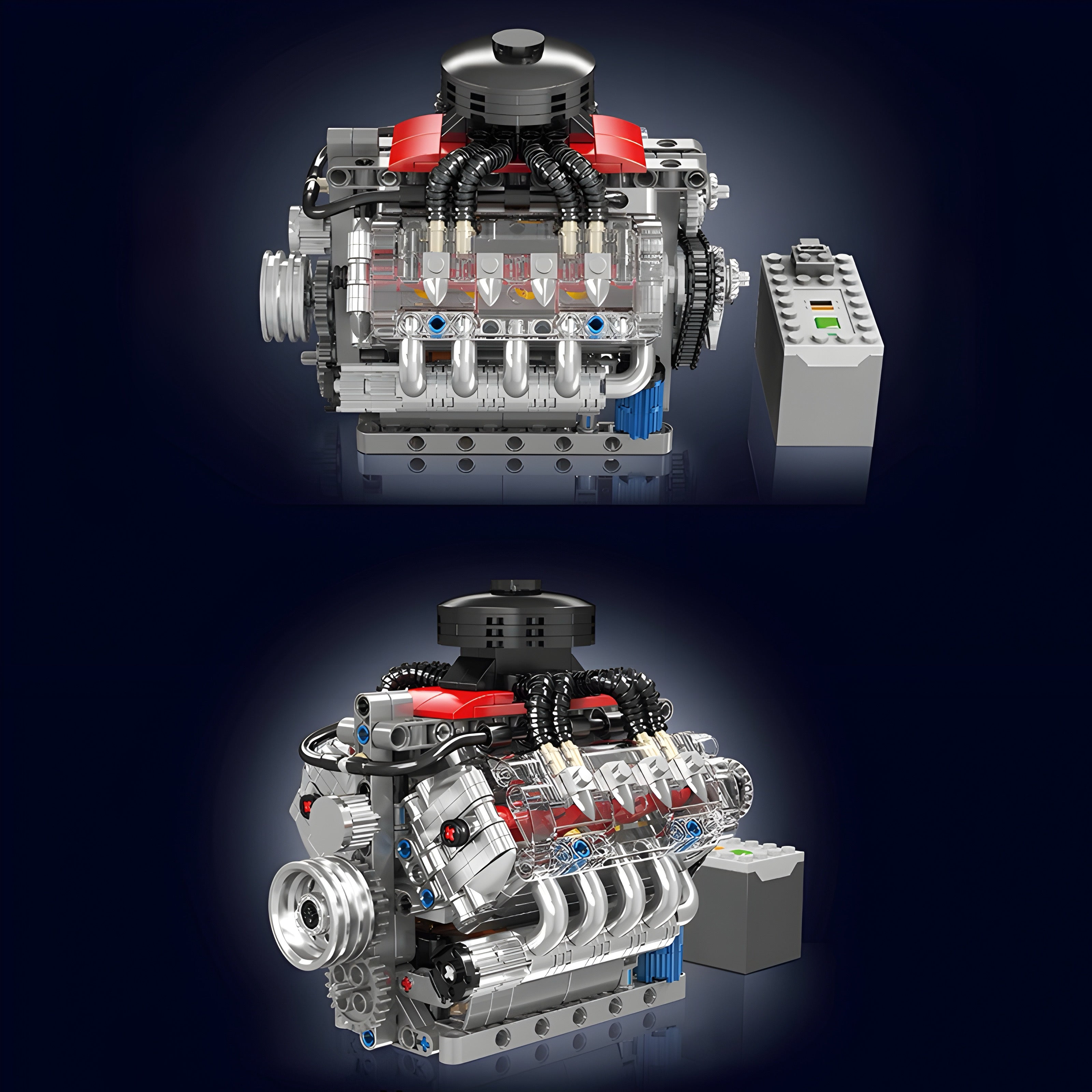 MOTORISED CHEVY V8 ENGINE | 488PCS