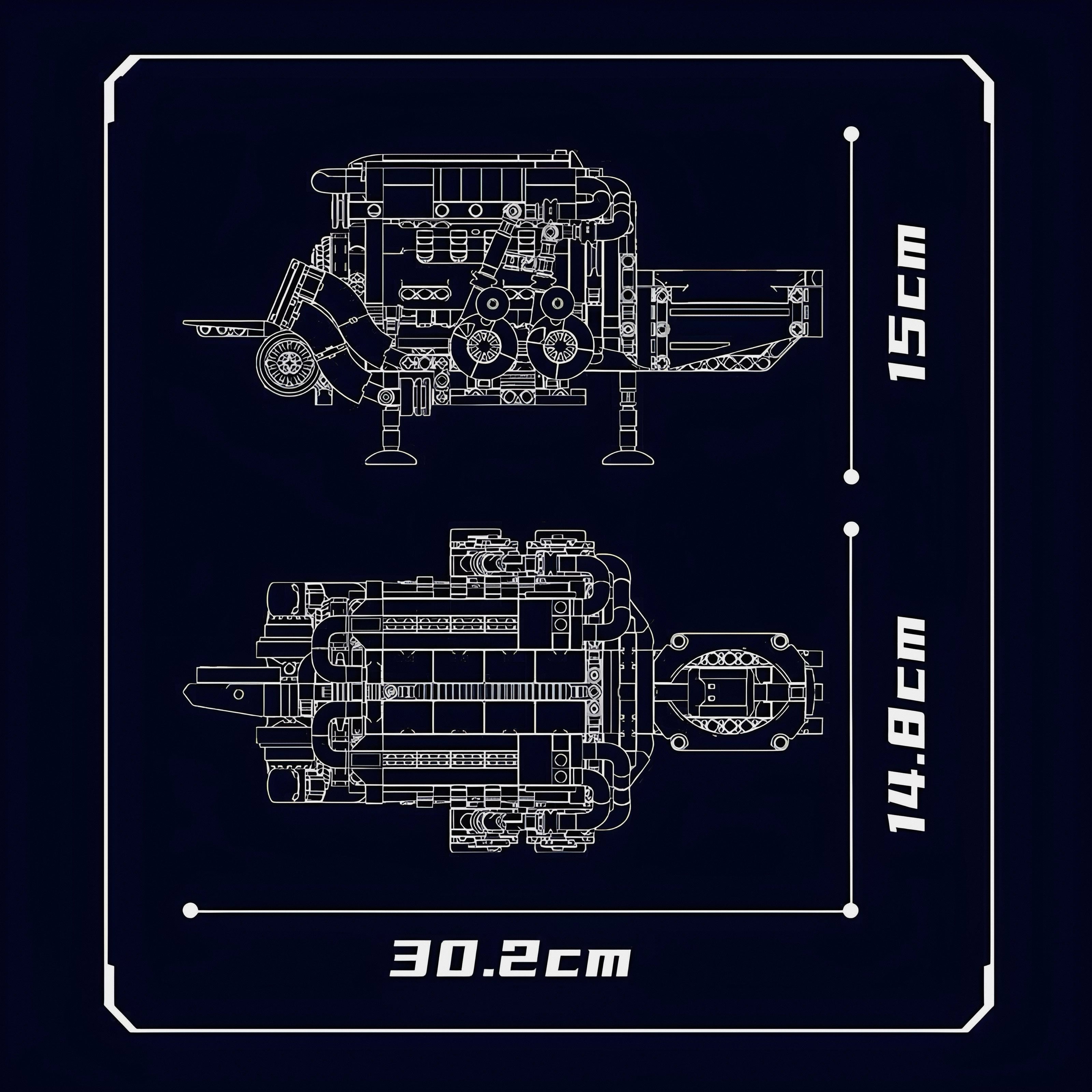 MOTORISED W16 ENGINE | 957PCS