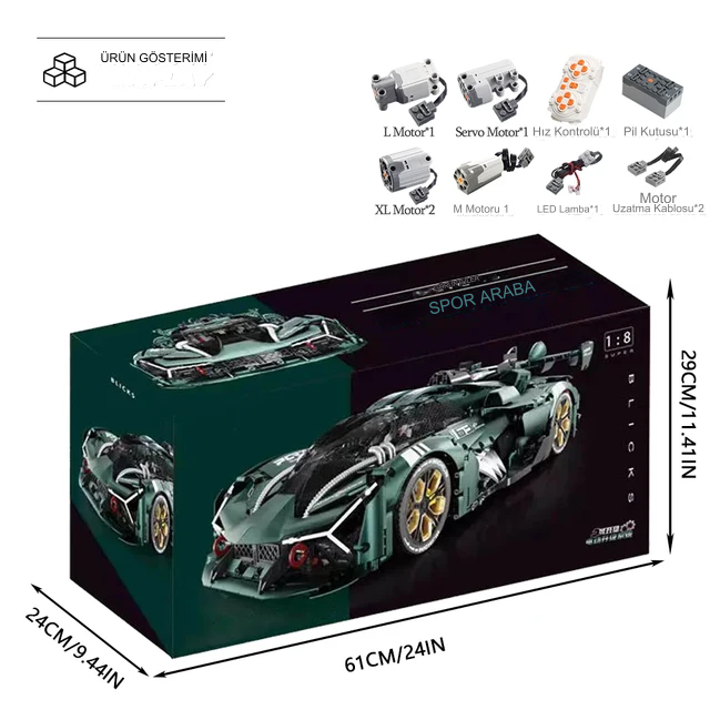 Technic Lamborghini 1:8 | 3466 PCS