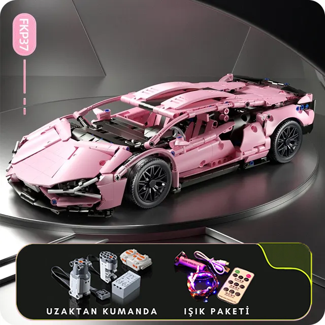 Pembe Lamborghini | 1290 Parça