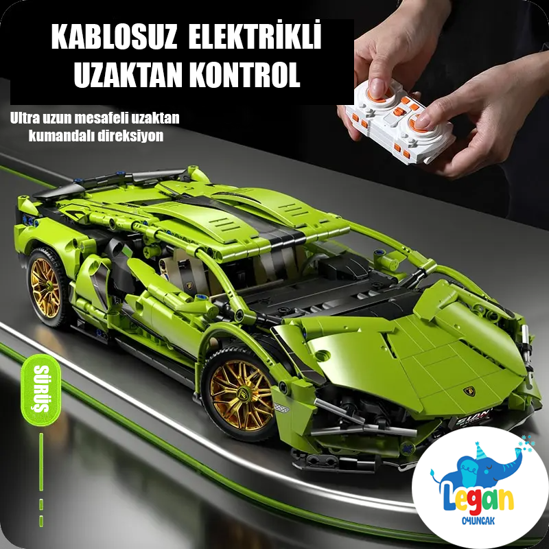 Yeşil Lamborghini | 1280 Parça