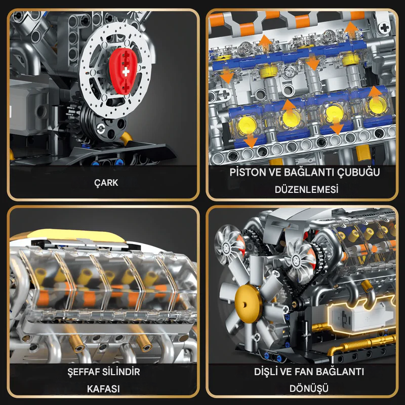 MOTORISED V8 ENGINE | 692 Parça