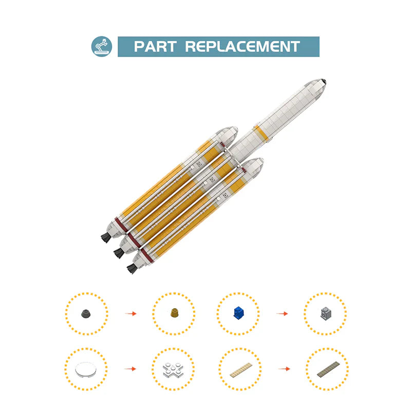 DELTA IV HEAVY WITH PARKER SOLAR PROBE | 1912PCS