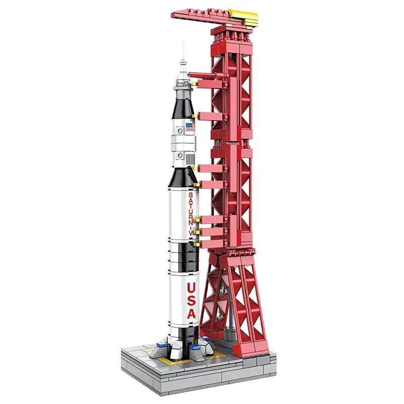 APOLLO ROCKET & LAUNCH PAD | 425PCS